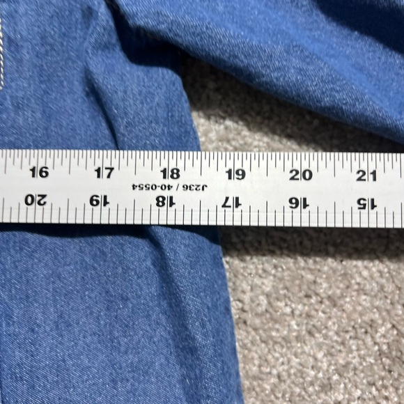 Turtle Bay New York Woman’s Button Down Jacket Shirt Denim Jean Size Small - Picture 7 of 9